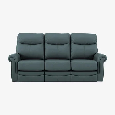 Furniture Village G Plan - Avon 3 Seater Leather Power Recliner Sofa - Cambridge Petrol Blue