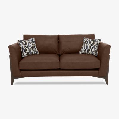 Furniture Village Iris 3 Seater Leather Sofa - Turino Tan Wa Ft