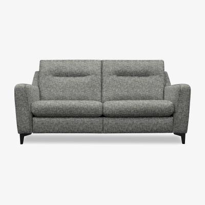 Furniture Village G Plan - Arlo 3 Seater Fabric Sofa - No Recliner - Remco Slate with Ebony Feet