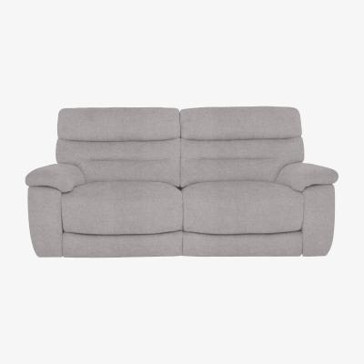 Furniture Village Comfort Story - Nimbus 3 Seater Fabric Power Recliner Sofa with Headrests - Pewter