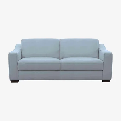 Furniture Village Optimus 3 Seater NC Leather Sofa - Pearl Blue