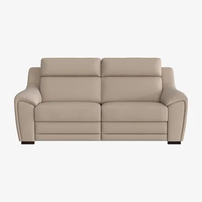 Furniture Village Nicoletti - Tosca 3 Seater Fabric Power Recliner Sofa - Beige
