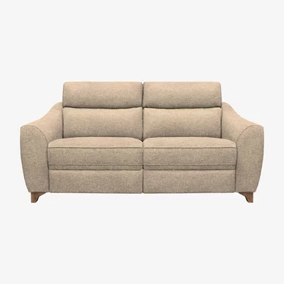 Furniture Village G Plan - Lucca 3 Seater Fabric Power Recliner Sofa - Dapple Sparrow