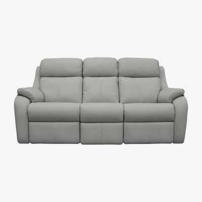 Furniture Village G Plan - Kingsbury 3 Seater Leather Power Recliner Sofa - Texas Charcoal