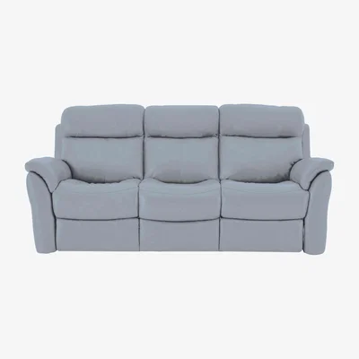 Furniture Village Relax Station Revive 3 Seater NC Leather Power Recliner Sofa - Pearl Blue
