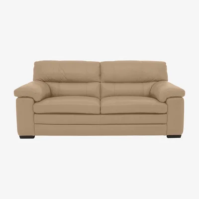 Furniture Village Cozee Leather 2.5 Seater Sofa - Nude