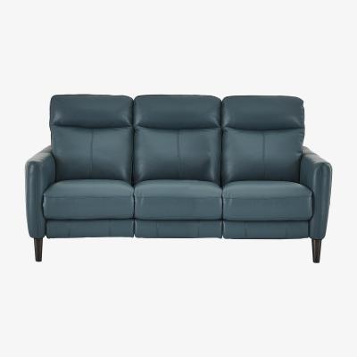 Furniture Village Compact Collection Petit 3 Seater Leather Sofa- World of Leather