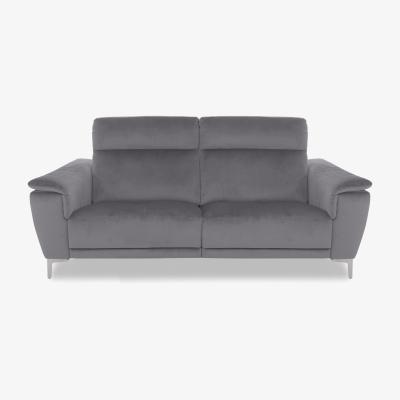 Furniture Village Nicoletti Italia - Amalfi 3 Seater Fabric Sofa - Selma Topo