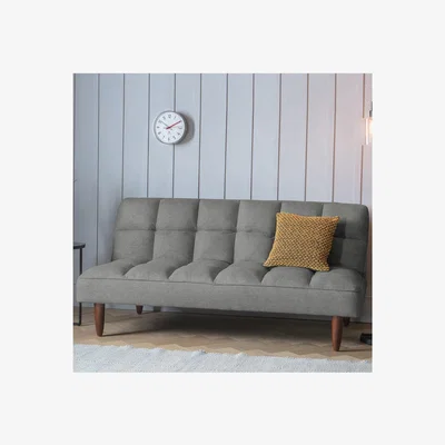 Furniture123 Gallery Oslo Upholstered Sofa Bed in Grey Fabric