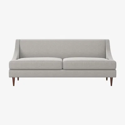 Furniture123 Grey 3 Seater Sofa in Woven Fabric - Maia