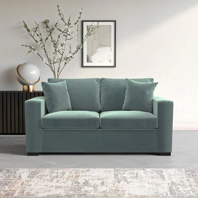Furniture123 Mint Green 2 Seater Sofa Bed - Layton
