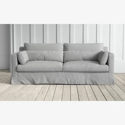 Graham & Green Jasmine 3 Seater Sofa - Grey Beige Caleido