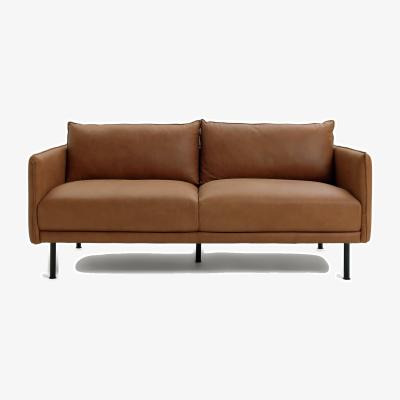 Habitat Habitat Moore 3 Seater Leather Sofa - Tan