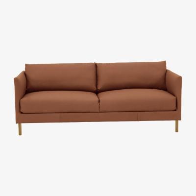 Habitat Habitat Hyde 3 Seater Leather Sofa - Tan