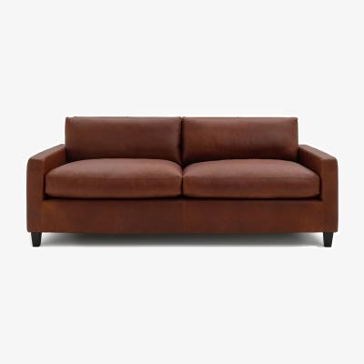 Habitat Habitat Chester 3 Seater Leather Sofa - Tan