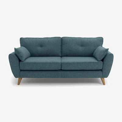 Habitat Habitat Isla 3 Seater Fabric Sofa - Teal