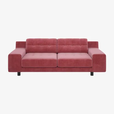 Habitat Habitat Hendricks 3 Seater Velvet Sofa - Dusty Rose