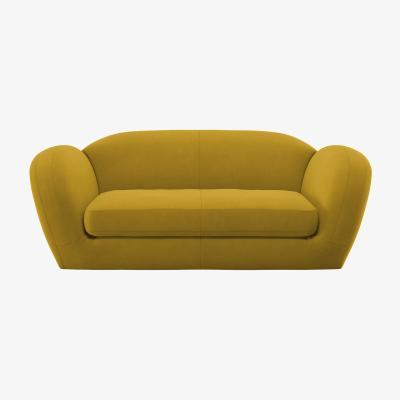 Habitat Habitat Layla 3 Seater Velvet Sofa - Yellow