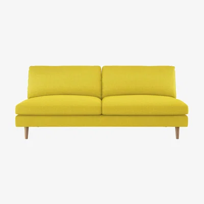 Habitat Habitat Teo 3 Seater Fabric Sofa - Yellow