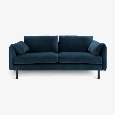 Habitat Habitat Bexley Fabric 3 Seater Sofa in a Box - Navy