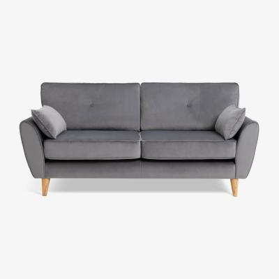 Habitat Habitat Iris Fabric 3 Seater Sofa - Grey
