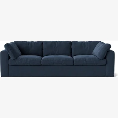 Habitat Swoon Seattle Fabric 3 Seater Sofa - Indigo Blue