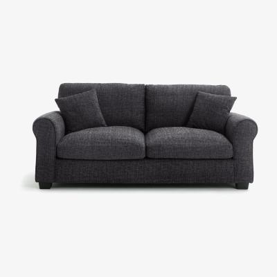 Habitat Habitat Lisbon 3 Seater Fabric Sofa - Charcoal