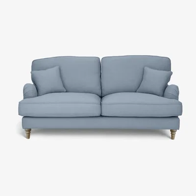 Habitat Habitat Matilda 3 Seater Velvet Sofa - Light Blue