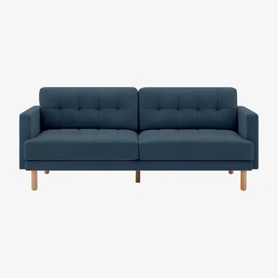 Habitat Habitat Newell Fabric 3 Seater Sofa - Navy