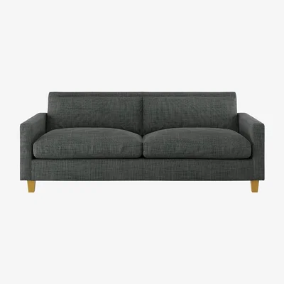 Habitat Habitat Chester 3 Seater Fabric Sofa - Charcoal