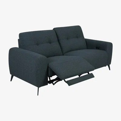 Habitat Habitat Ghost 3 Seater Fabric Power Recliner Sofa - Charcoal