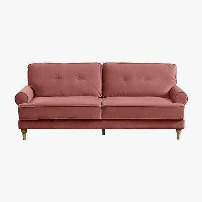 Habitat Habitat Vienna 3 Seater Velvet Sofa - Rose