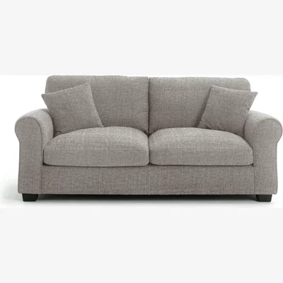 Habitat Habitat Lisbon Fabric 3 Seater Sofa - Grey