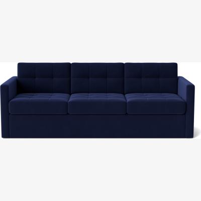 Habitat Swoon Berlin Velvet 3 Seater Sofa Bed - Ink Blue