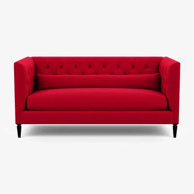 Heal's Heal's Balmoral 3 Seater Sofa Melton Wool Red Oxide Black Feet - Heal's UK Furniture