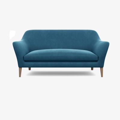 Heal's Heal's Wallis 3 Seater Sofa Velvet Mink Natural Feet - Heal's UK Furniture