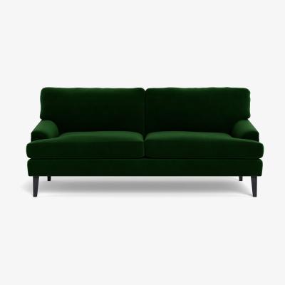 Heal's Heal's Stanton 3 Seater Sofa Smart Velvet Forest Black Feet