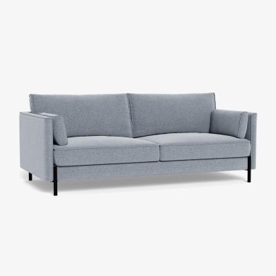 Heal's Heal's Tortona 3 Seater Sofa Boucle Steel Black Feet
