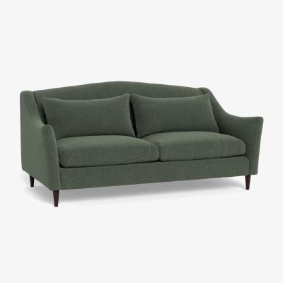 Heal's Heal's Somerset 3 Seater Sofa Boucle Fern Walnut Stained Feet