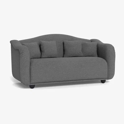 Heal's Heal's Tetbury 3 Seater Sofa Tejo Recycled Noir Walnut Stained Beech Feet