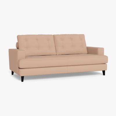 Heal's Heal's Mistral 3 Seater Sofa Capelo Linen-Cotton Rosedale Black Feet