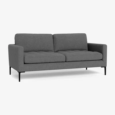 Heal's Heal's Eton 3 Seater Sofa Tejo Recycled Noir Black Feet