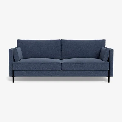 Heal's Heal's Tortona 3 Seater Sofa Boucle Indigo Black Feet