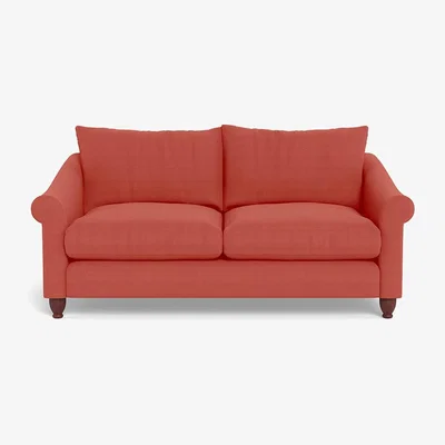 Heal's Heal's Devon 3 Seater Sofa Linen Grenadine Walnut Stained Feet