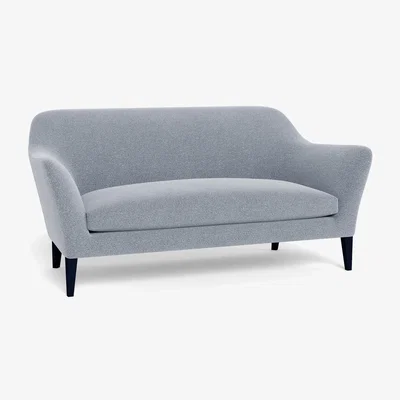 Heal's Heal's Wallis 3 Seater Sofa Boucle Steel Black Painted Oak Feet