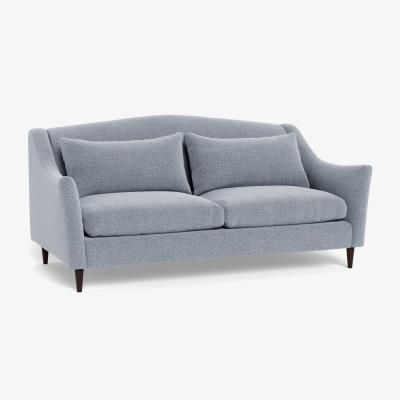Heal's Heal's Somerset 3 Seater Sofa Boucle Steel Walnut Stained Feet