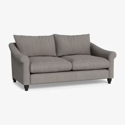 Heal's Heal's Devon 3 Seater Broad Weave Pebble Walnut Stain Beech Feet - Heal's UK Furniture