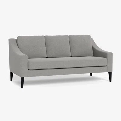 Heal's Heal's Richmond 3 Seater Sofa Texture Pale Grey Walnut Feet - Heal's UK Furniture