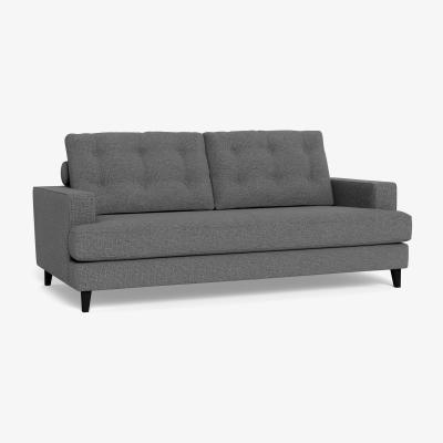Heal's Heal's Mistral 3 Seater Sofa Tejo Recycled Noir Black Feet