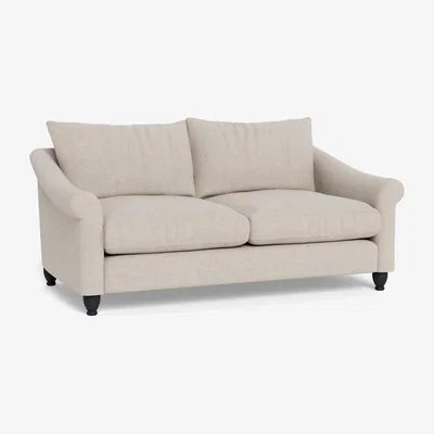 Heal's Heal's Devon 3 Seater Texture Limestone Natural Ash Feet - Heal's UK Furniture